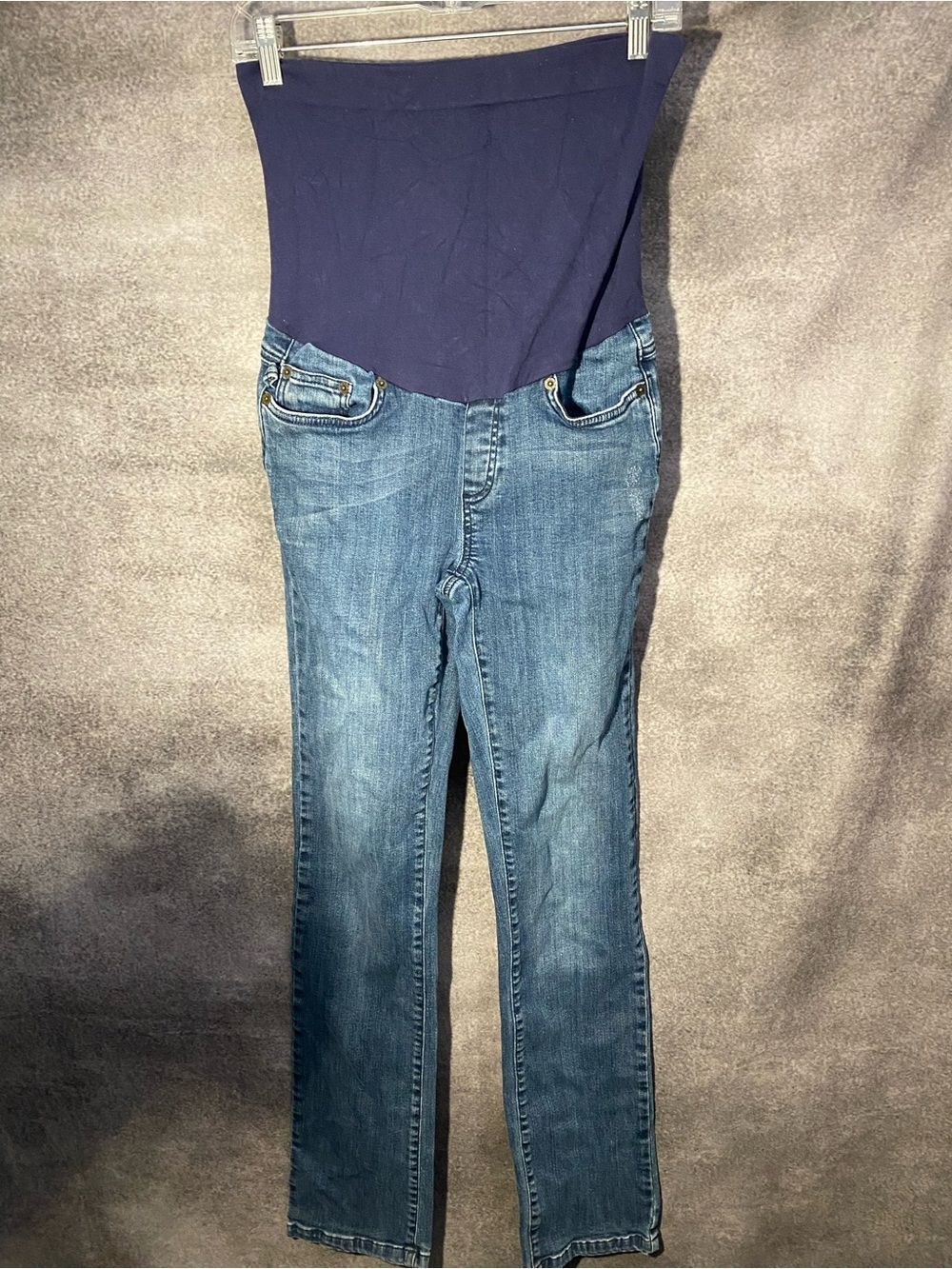 Seraphine Maternity Over-Belly Slim Jeans Size 4 Medium Wash